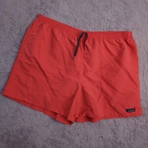 Patagonia Shorts Mens 2XL XXL Baggies Pink Elastic Waist Drawstring Hybrid Lined